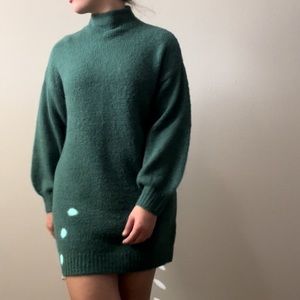 Entro Emerald Green Sweater Dress